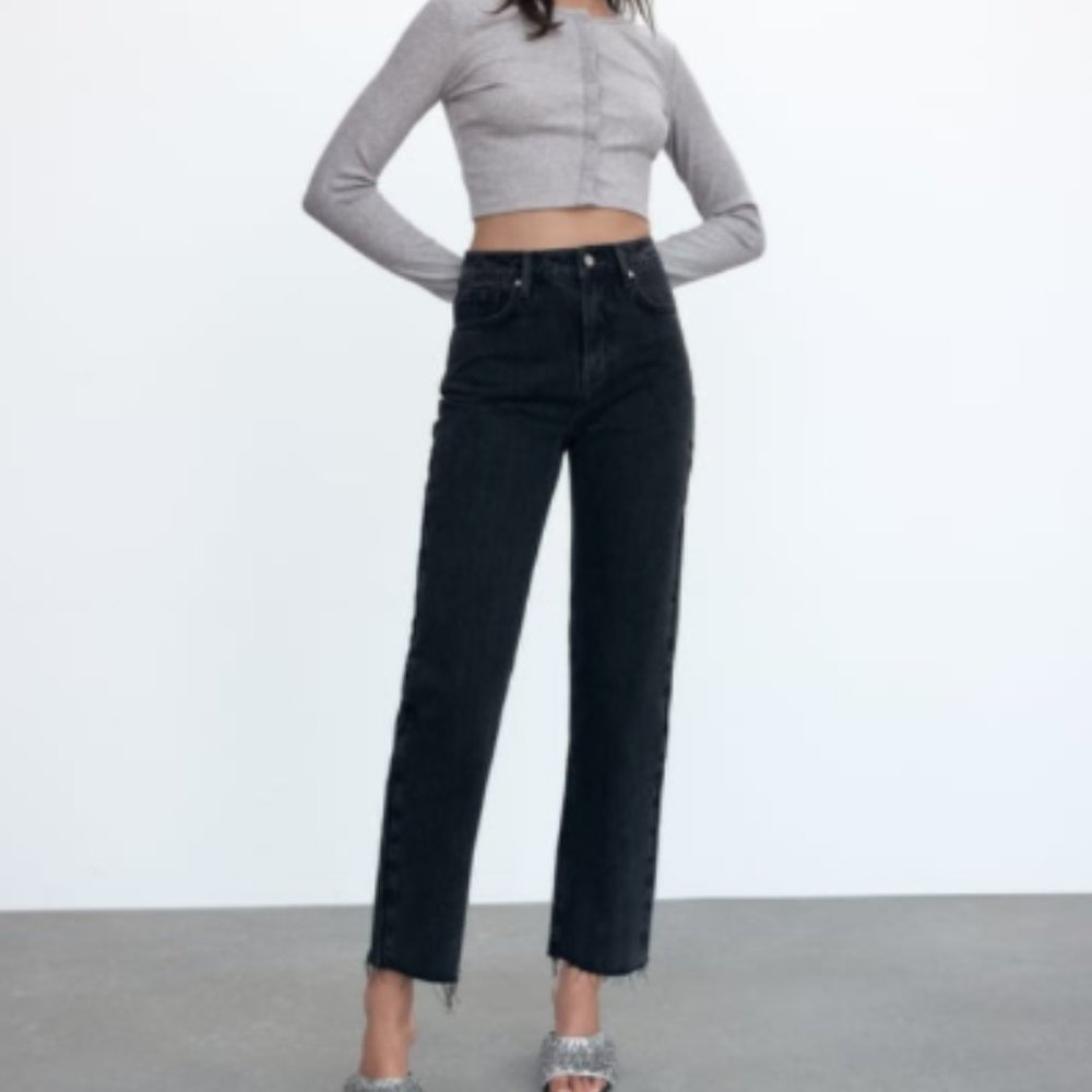 Zara Black High Rise Women Jeans